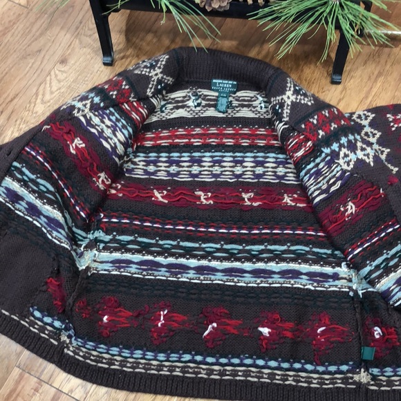 Vintage Ralph Lauren Hand Knit Cardigan - Picture 8 of 15